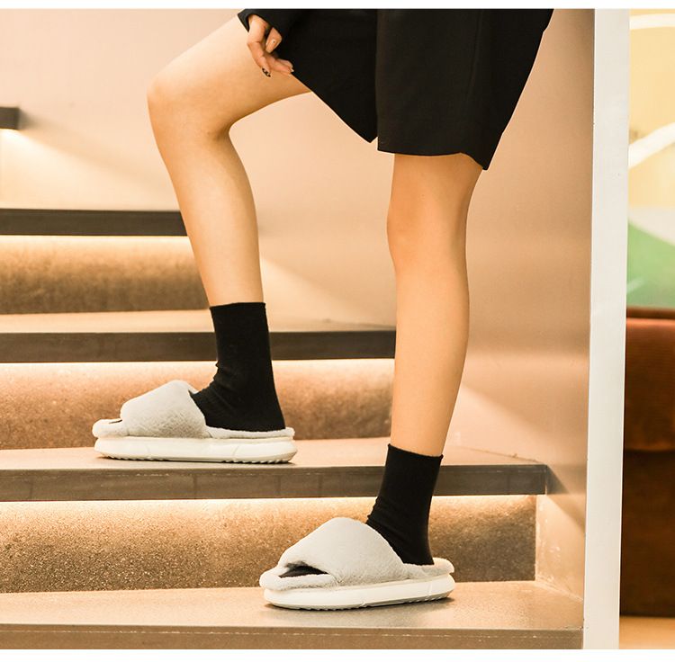 Plush Slippers For Women & Men - Anti-Slip EVA Sole Indoor/Outdoor Fuzzy House Shoes With Memory Foam Insole (Multiple Colors)_voghion.com