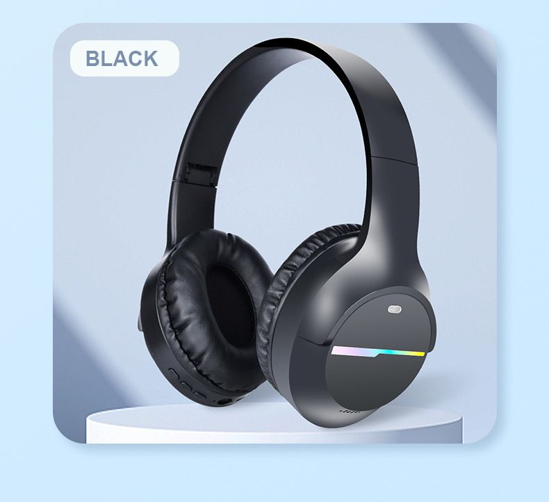 New Head-mounted Wireless Bluetooth Headset, Subwoofer M9 Luminous Sports Game_voghion.com