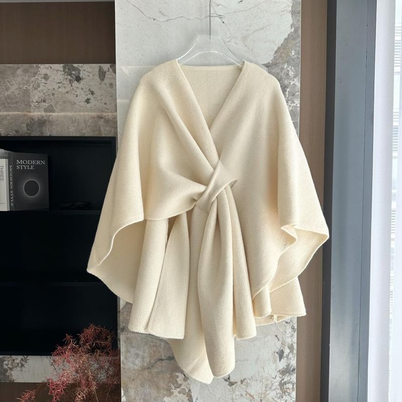 Women's Shawls Senna Shawl Cape Coat Women Autumn And Winter New Style High End Woolen Coat_voghion.com