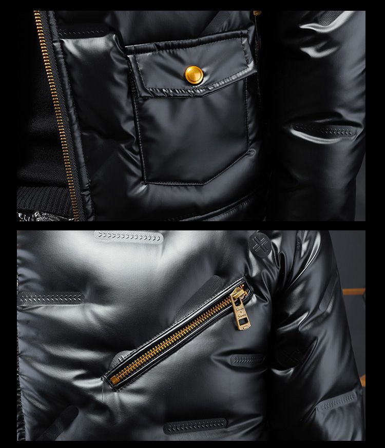 Herren-Premiumjacke aus 90 % weißer Entendaunen – Slim-Fit-Business-Casual-Mantel mit glänzender Nylon-Außenschicht, winddicht und warm für den Winter (Modell Y9876)_voghion.com