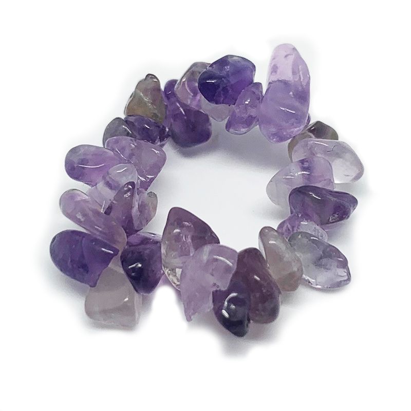 Heiße Verkäufe Armband aus natürlichem Edelstein im Boho-Stil, elastischer Modeschmuck für Frauen, bunter verstellbarer Kristallring, Hochzeitsfeier_voghion.com