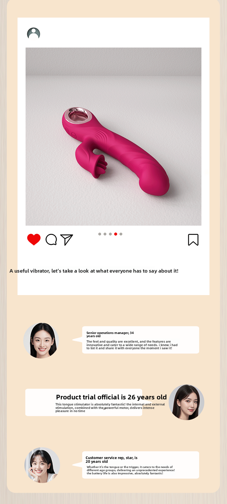 Masturbation Artifact Dual-Vibration Female Vibrator Fully Automatic Clitoris Stimulation Orgasm Sex Toy Adult Product_voghion.com