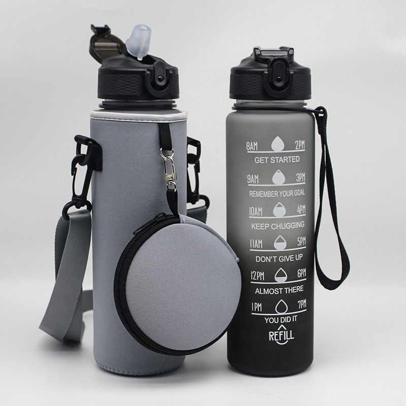Portaborraccia in neoprene SBR - Custodia termica per tazza da 1000 ml con cinturino regolabile, perfetta per escursionismo, ciclismo e sport all'aria aperta_voghion.com