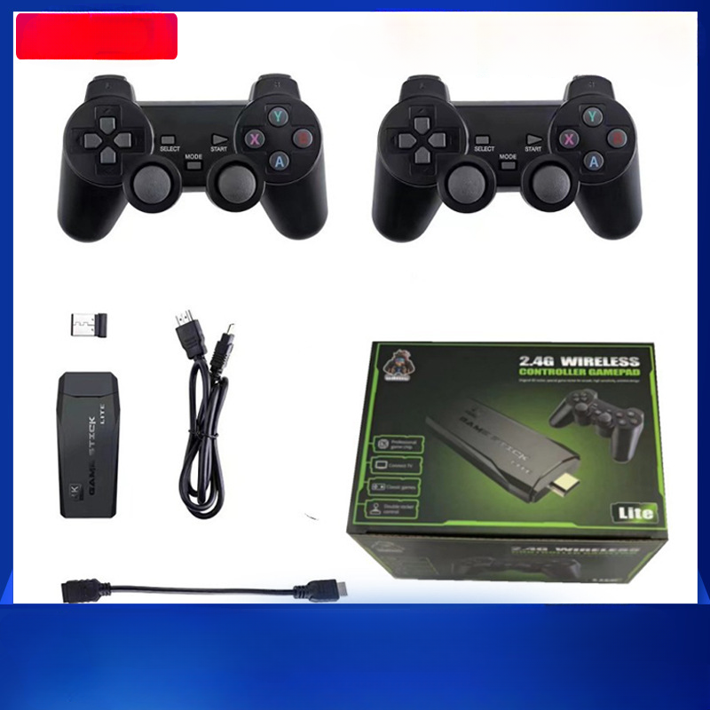 Console de jeu HDMI haute définition avec contrôleur double lecteur sans fil classique M8 Home TV_voghion.com