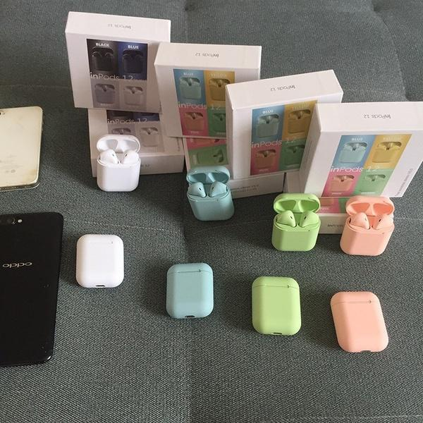 NEW Macaron i12 TWS Bluetooth Sports Fashion Headphones with Charging Box_voghion.com