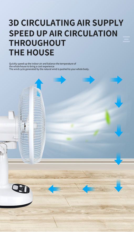 12-tolline USB päikeseventilaator laetav raputav pea valguslaua ventilaatoriga päikeseventilaator_voghion.com