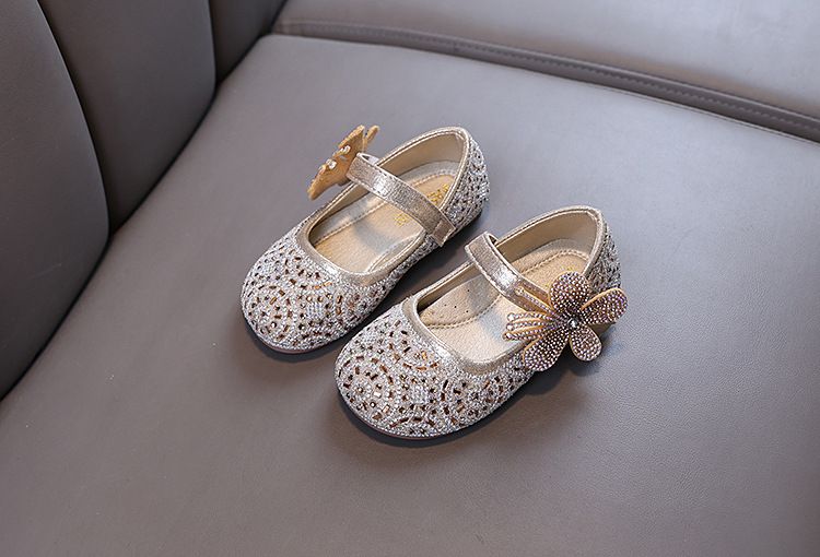 Neu Dame Baby Mädchen Mädchen Prinzessin Diamant Einzelnen Schuh Schuhe Dance_voghion.com