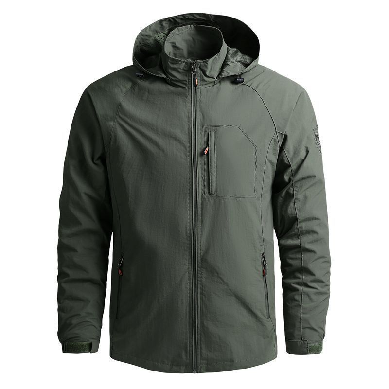 Men's Clothing quick drying jacket men's loose casual spring and autumn thin men's jacket military workwear_voghion.com