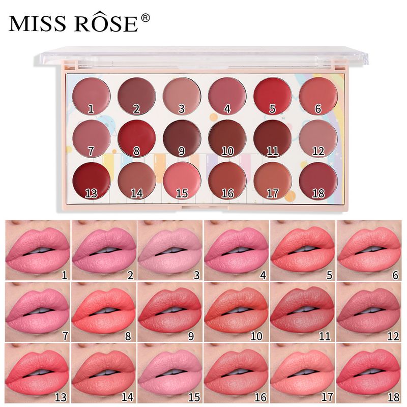 MISSROSE Moisturizing Non Fading Non Stick Cup Lipstick Tray Matte Matte Lipstick Set_voghion.com