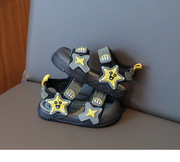 Sandali da spiaggia per bambini 2024, nuovi sandali da spiaggia con suola morbida per bambini, da 1 a 3 anni, scarpe da bambina, fascia per capelli 2_voghion.com