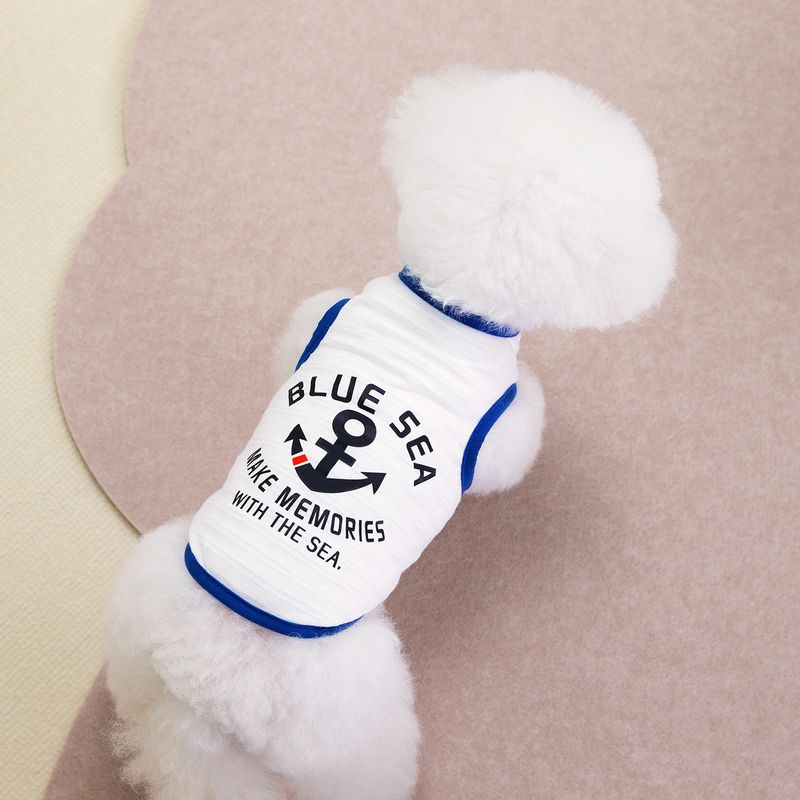 Hundkläder Vår/Sommar Björn Teddy Husdjurs-T-shirt 24 Sailor Linne_voghion.com