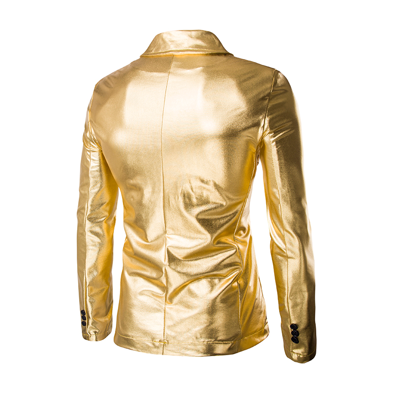 Nuovo completo da uomo slim fit con viso luminoso placcato in oro ZT-A11_voghion.com