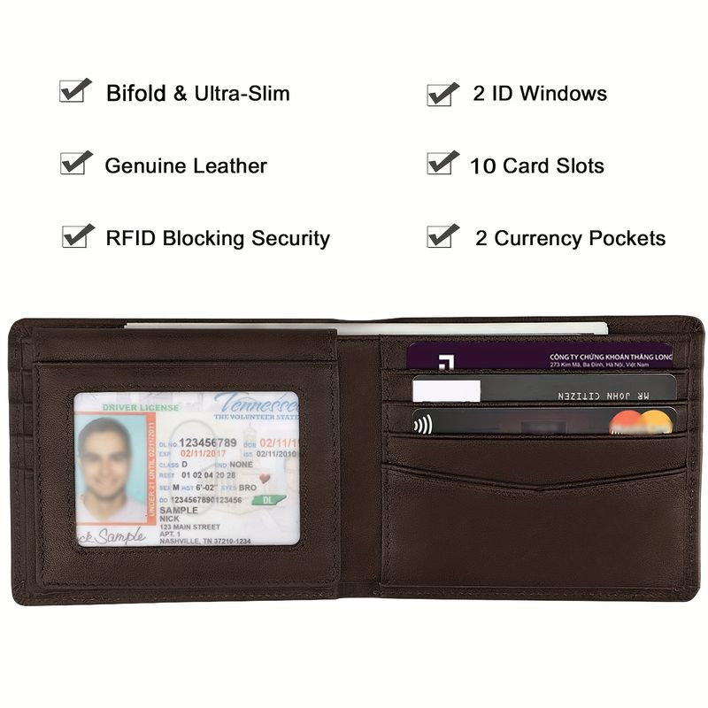 Luggage & Bags wallet men's high end genuine leather short wallet card holder high end super open cowhide wallet_voghion.com