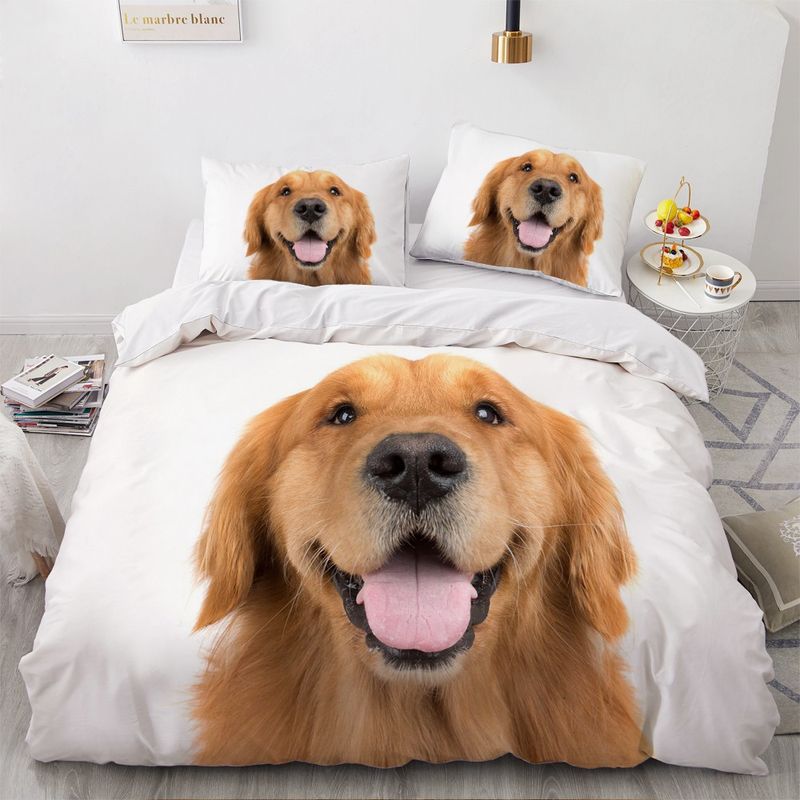 Lindo juego de cama de animales para mascotas, juego de cuatro piezas para perros y cachorros_voghion.com