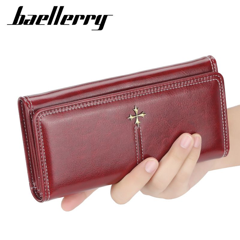 Women's Long Multi-Card Slot Zipper Wallet Large Capacity Clutch_voghion.com