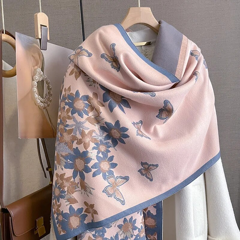 Fashion 53 Color Cashmere Scarf Print Design Thicken Winter Warm Shawl For Women Lady New Pashmina Blanket Neckerchief_voghion.com