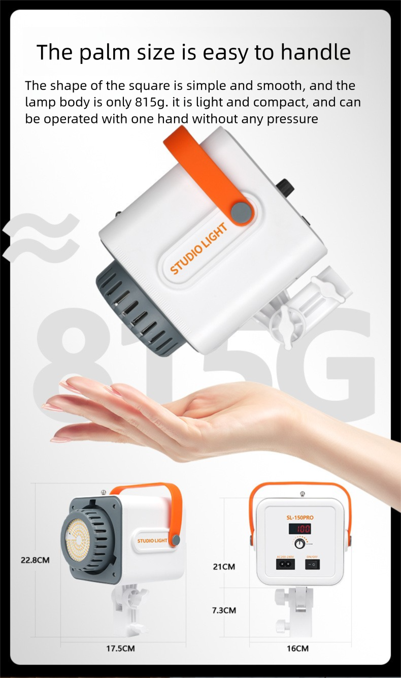 Nouvelle lampe de remplissage LED tricolore 150 W pour photographie, beauté douce, diffusion en direct_voghion.com