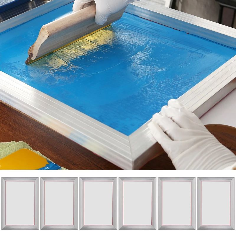 110 10x14inch Pieces 6 Printing Hig Kit Printing Aluminum Frames Screen With Screen Frame Silk Screen Mesh Printing Count Silk_voghion.com
