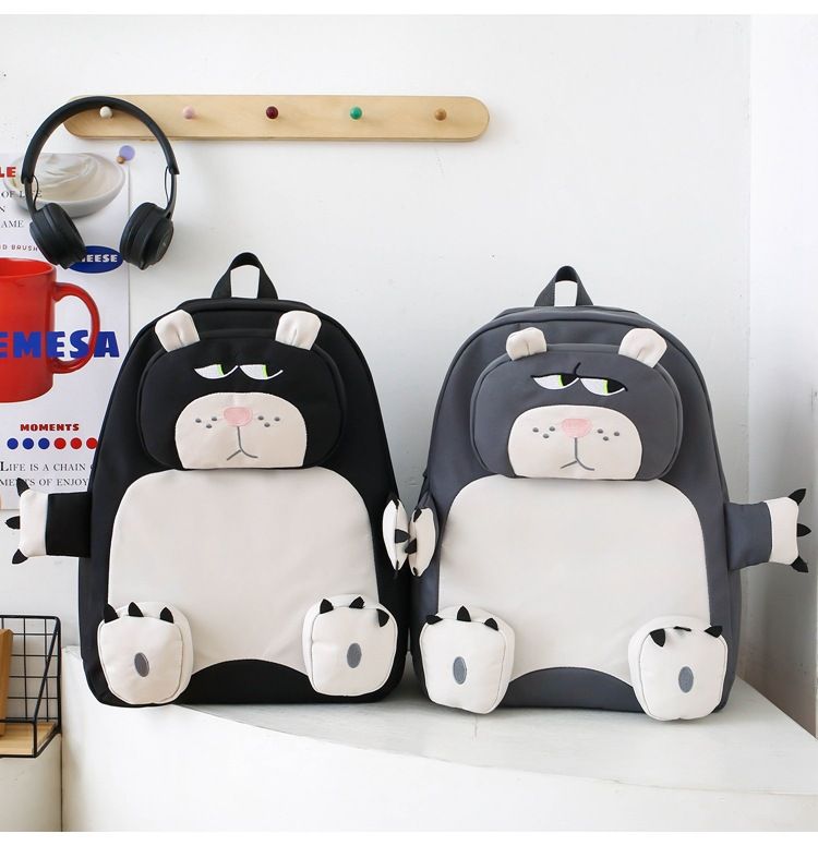 Zaino alla moda di grande capacità per donne e bambini - Carina borsa scolastica unisex in stile giapponese con cartoni animati_voghion.com