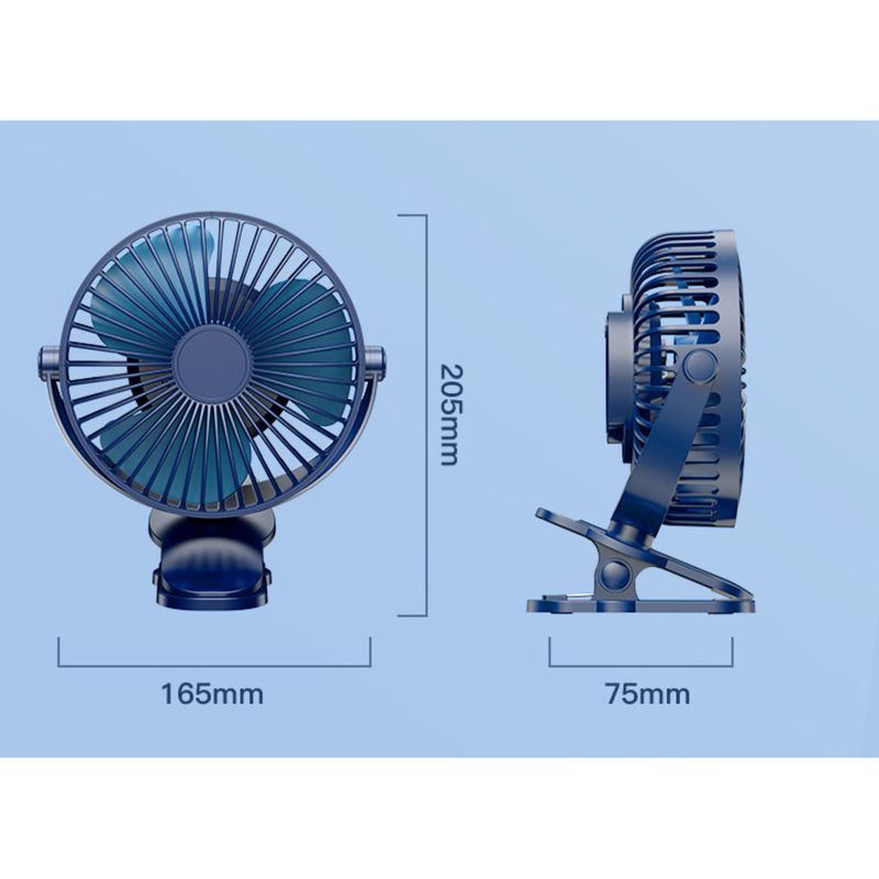 USB-Hochleistungs-Mini-Desktop-Clip-Lüfter mit automatischer Oszillation_voghion.com