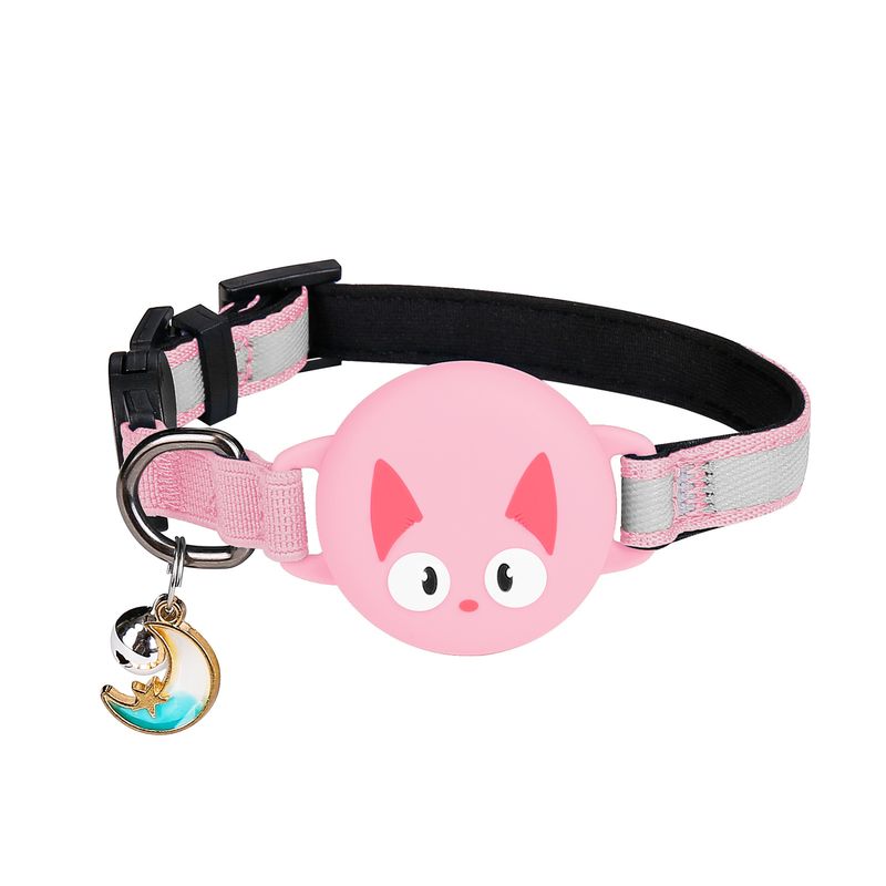 Collare riflettente anti-smarrimento Pet AirTag Cat con localizzazione posizionabile e anti-soffocamento_voghion.com