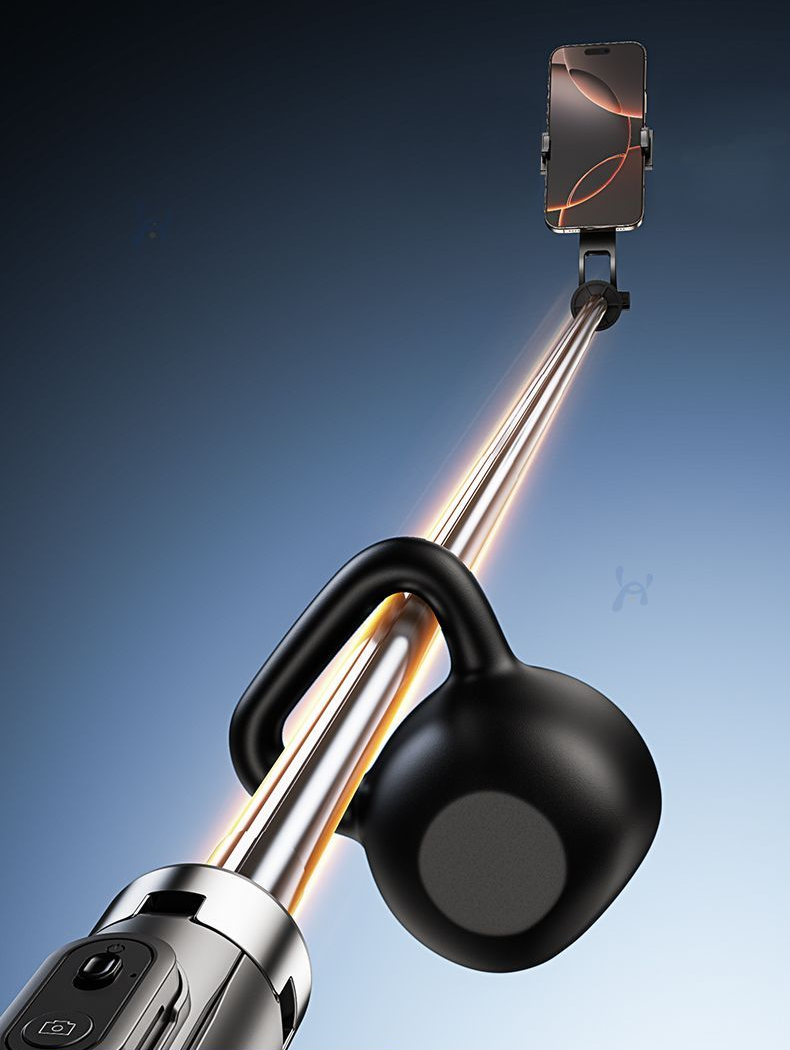 Shenzhou 1.8m Selfie Stick 2025 New Model Bluetooth Live Streaming 360-Degree Rotating Portable Phone Floor Stand_voghion.com