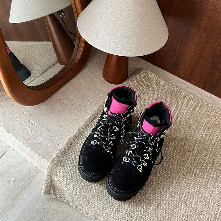 Scarpe da neve di alta qualità per donna, scarpe invernali in velluto Martin, nuovi stivali corti caldi 2023, stivali in cotone per donna_voghion.com