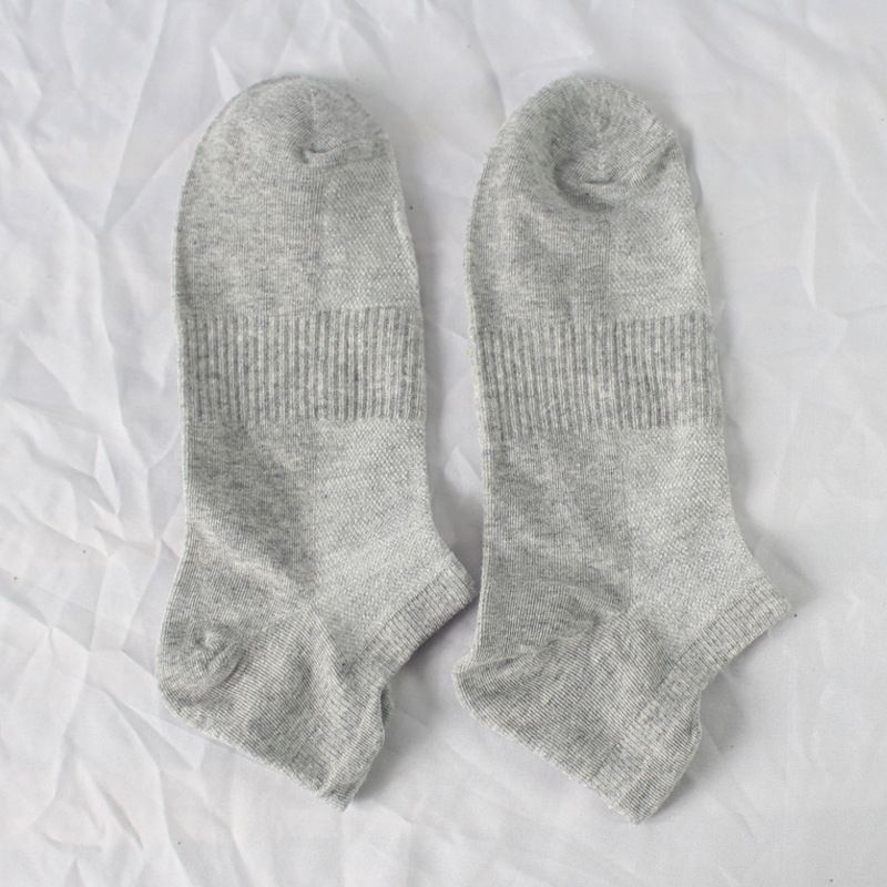 Chaussettes de sport grande taille pour hommes, chaussettes bateau en maille fine, chaussettes pour hommes grande longueur, chaussettes en coton_voghion.com
