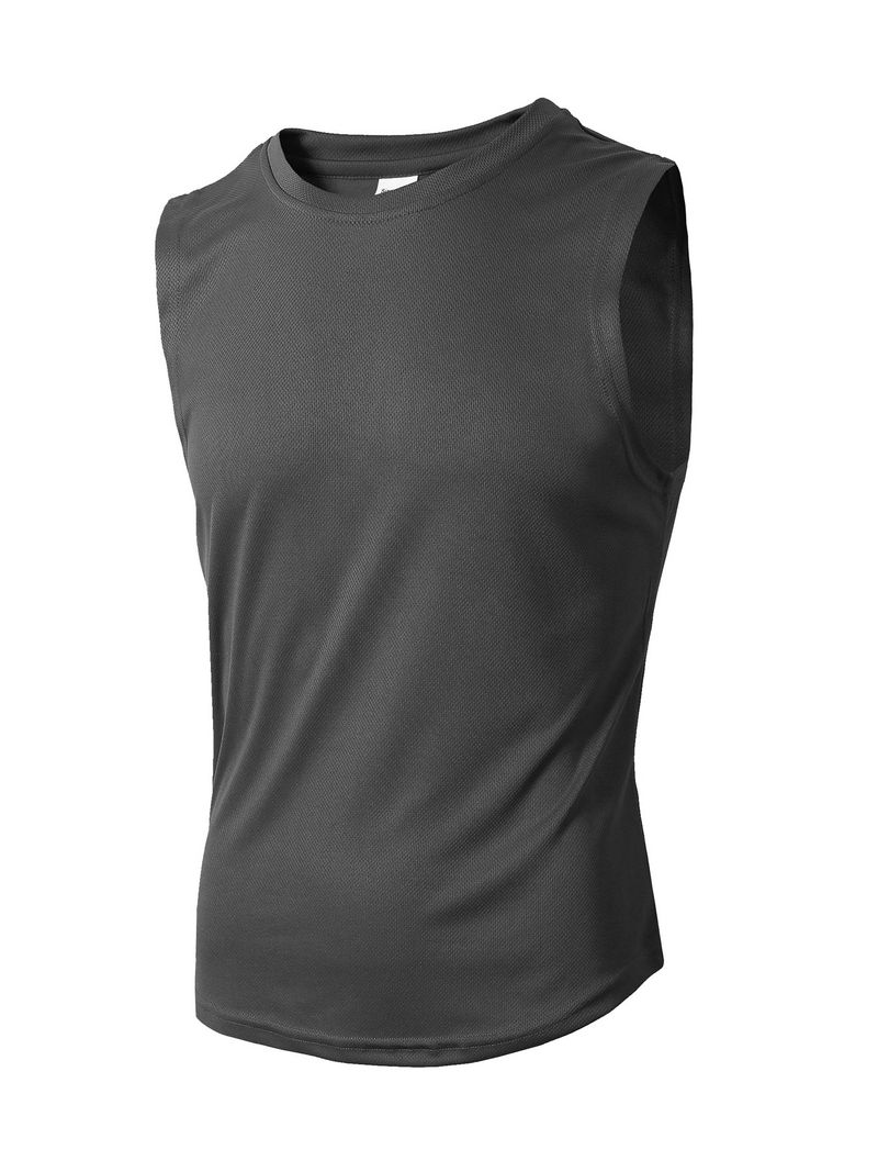 Männerkleeder Summer Gestrickte Mesh Fitness Sport Slim Weste Männer I-Form Breet Schëllerweste_voghion.com