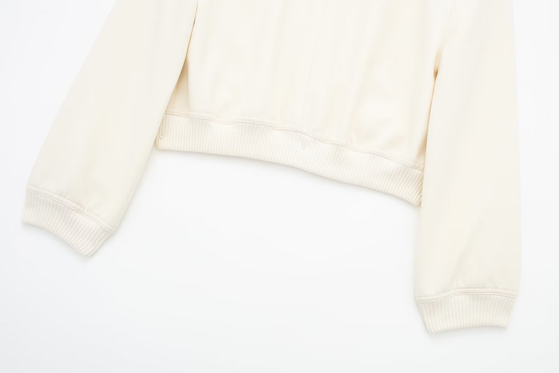 Women's Clothing Spring New Stand-up Collar Large Pocket Jacket Coat + Pleated Design Shorts Suit_voghion.com