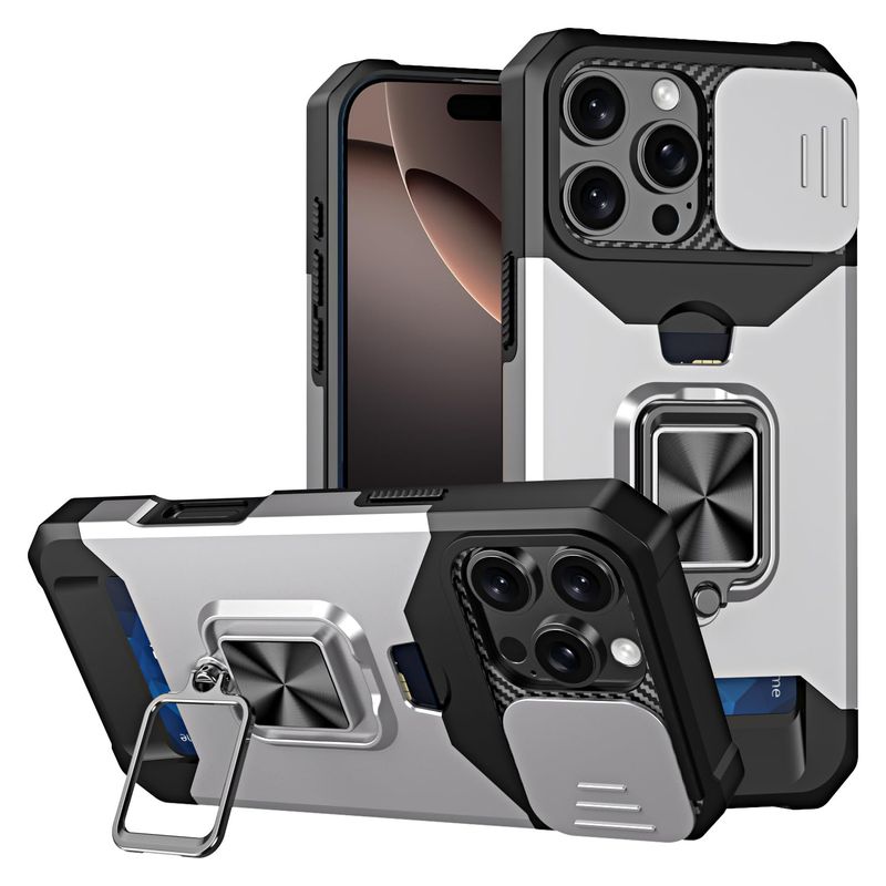 θήκη για iphone 16 15 14 13 12 11 pro max xs slide θήκη κάρτας κάμερας βαρέως τύπου προστατευτικός δακτύλιος μαγνητική βάση στήριξης θωράκιση κάλυψη_voghion.com