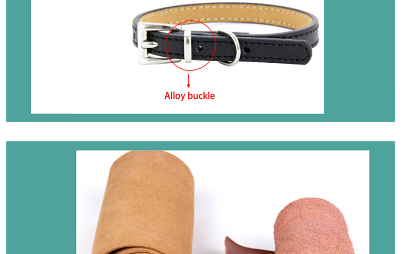Dog Collar Leather Soft Adjustable Waterproof Durable Pet Collars For Small Medium Large Dog Cats Outdoor S_voghion.com