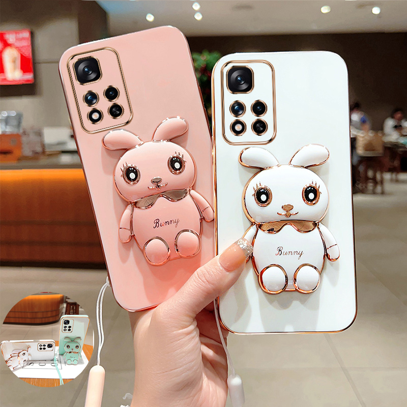 Kaninchen Klapphalter Überzug Telefonhalterung Hülle für Samsung Galaxy S21 S20 FE Note 20 10 Pro S23 S22 Ultra S10 Plus Lite Cover_voghion.com