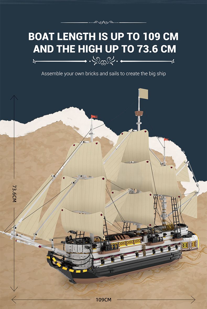 Modellino di nave Endeavour - Modello di nave a vela di alta difficoltà, giocattolo fai da te da esporre sul tavolo per adulti e adolescenti_voghion.com