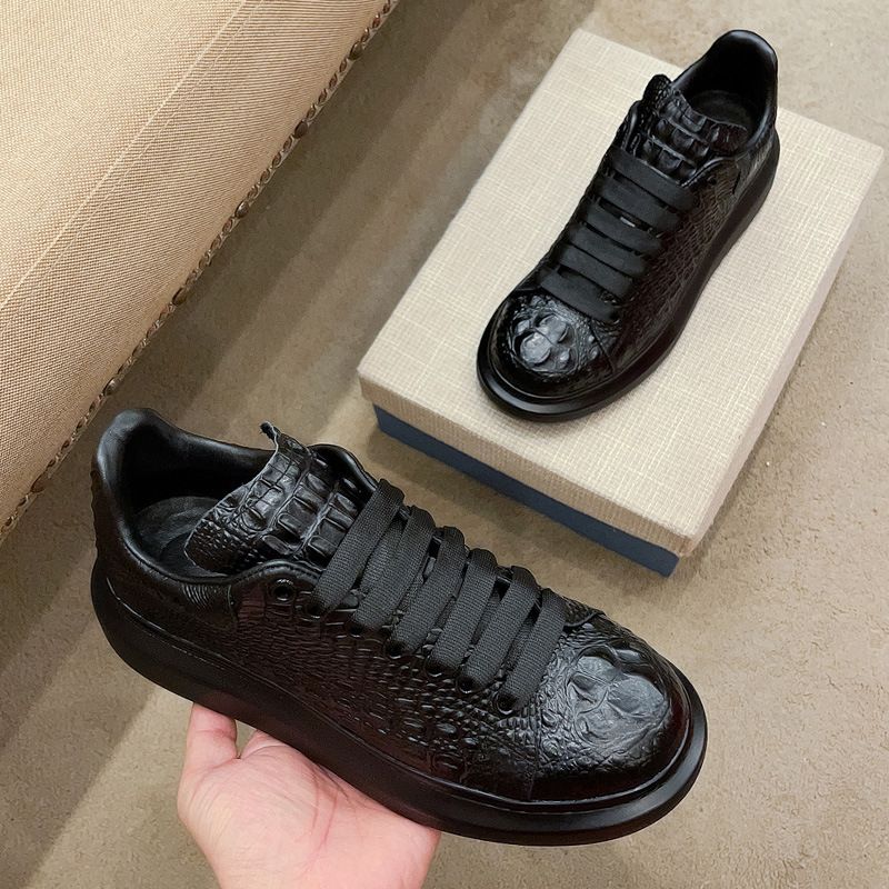 2023 Neue Sommer Krokodilmuster Schwarz Herren Atmungsaktiv Für Laufen Und Freizeit Sport Board Schuhe_voghion.com