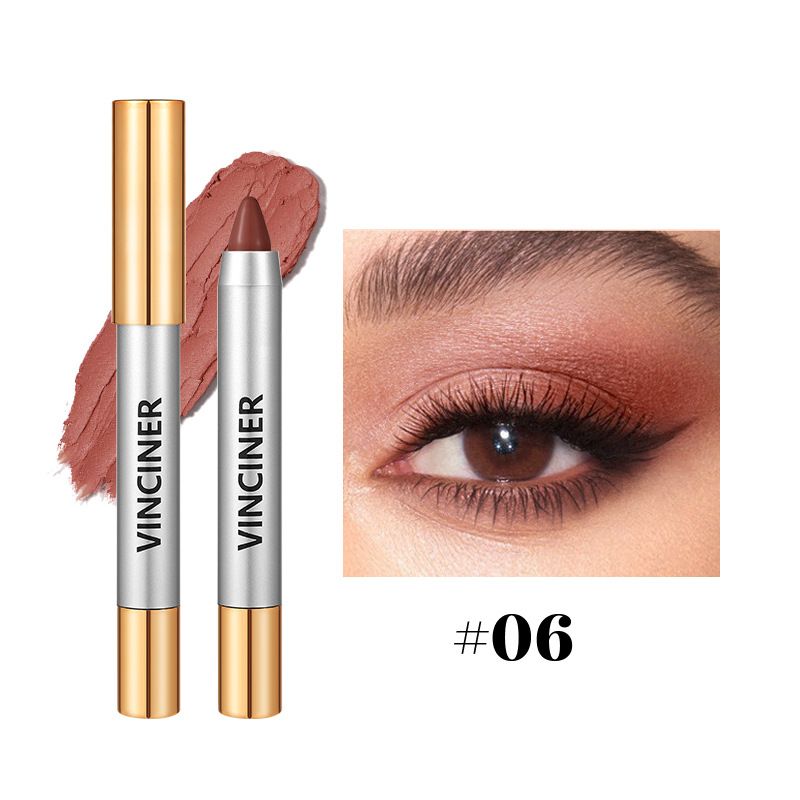 VINCINER Eyeshadow Waterproof Natural Long-lasting Smudge Matte Highlight Stick Multi-functional Makeup_voghion.com