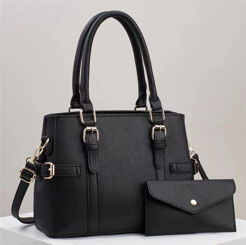 Handbag Set For Women Elephant Grain Simple Texture Bag Large Capacity Shoulder Handbag_voghion.com
