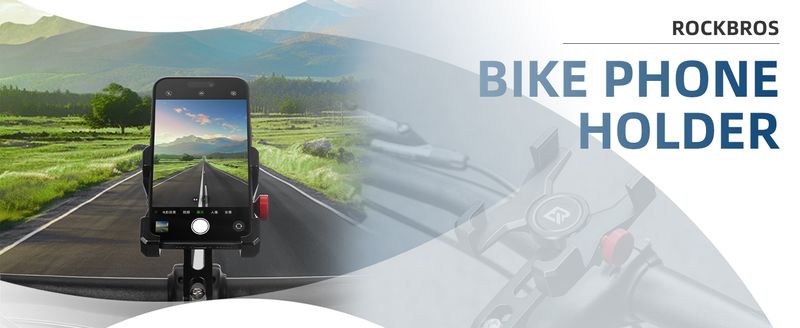 Support de téléphone pour guidon de vélo ROCKBROS pour smartphone de 4,7 à 7,09 pouces_voghion.com