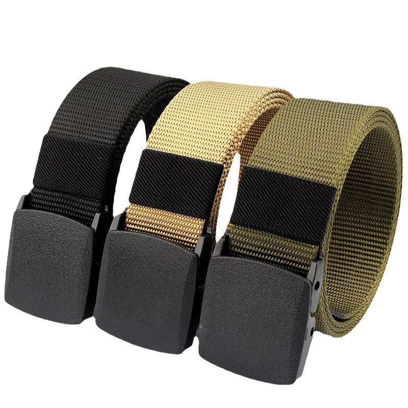 Herren Nylon Tactical Woven Canvas Outdoor Training Casual Gürtel Leinwandbindung_voghion.com