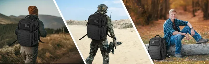 Backpack 3P Tactical Pack For Men Work Hunting Accessories Camping Army Molle Assault Utility EDC Outdoor Bag 45L 250407_voghion.com