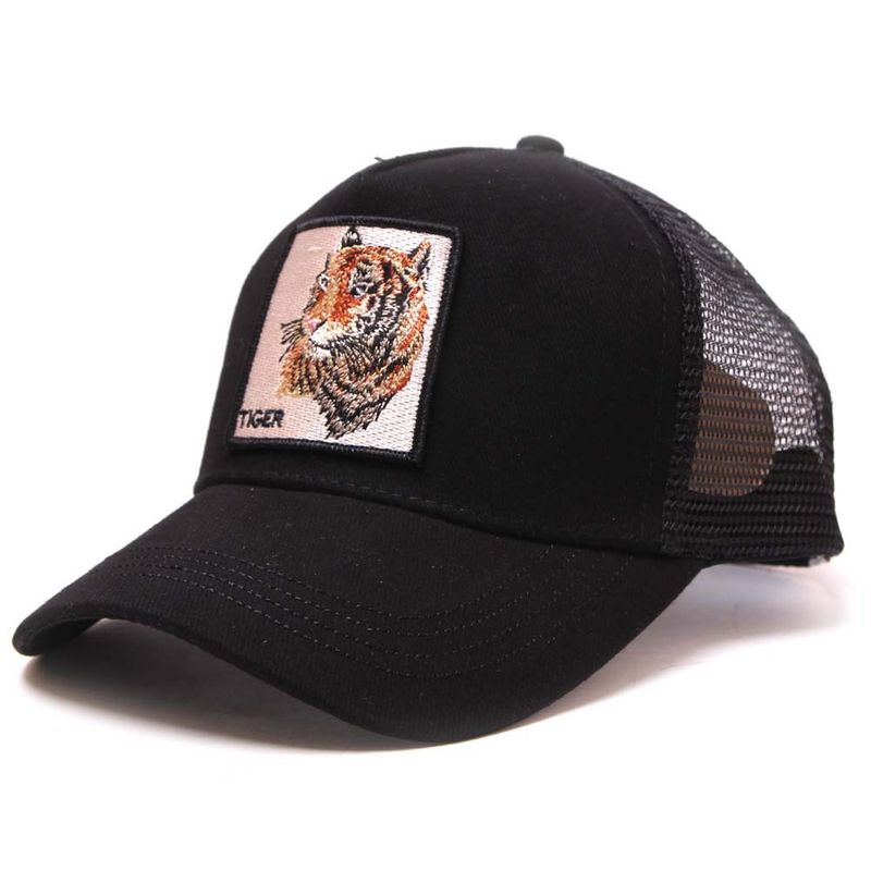 Unisex vintage bomuldsbroderi dyrebaseballkasket Nethætte andehætte Truckerkasket Kylling_voghion.com