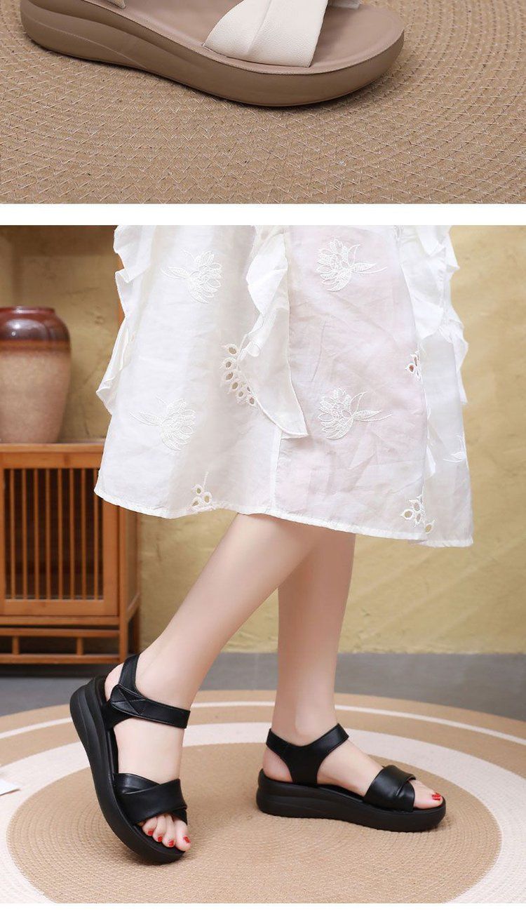 Sandali da donna, scarpe da mamma, suola morbida, superficie morbida, leggere, antiscivolo, comode, scarpe da spiaggia di medie e grandi dimensioni_voghion.com