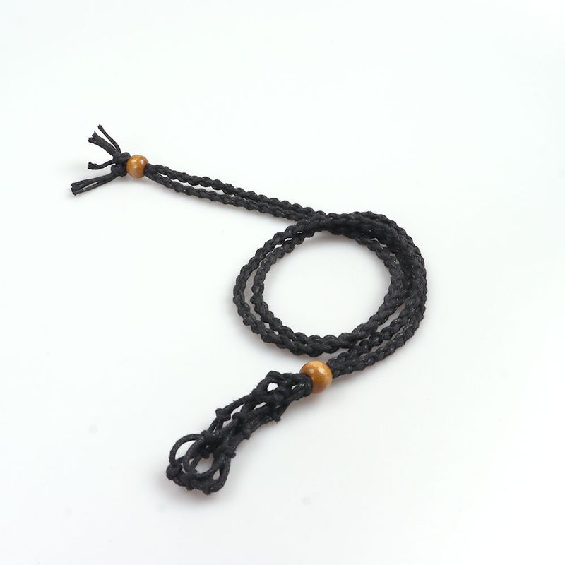 Pendentif en cristal naturel pour sac en filet, collier avec pendentif en corde tissée à la main en cristal DIY_voghion.com