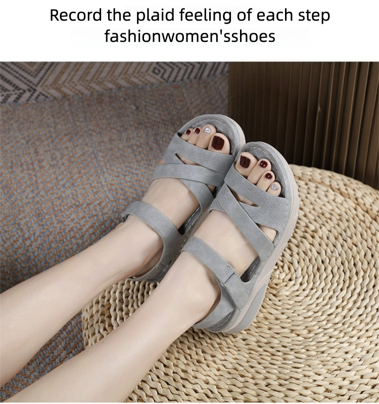 8275-2 New 2025MD Lightweight Sandals Casual Sports Comfortable Thick Sole Velcro Stitching Large Size Women's Shoes_voghion.com