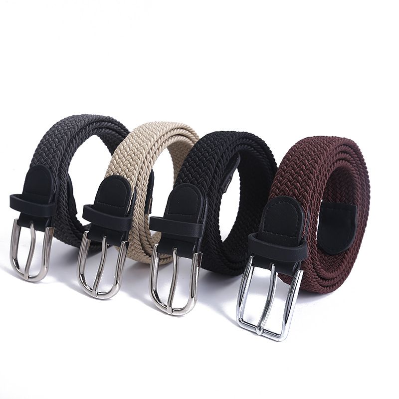 Hai bisogno di una fascia da uomo in cotone, larga senza buchi, una cintura per giovani e di mezza età, una cintura in tela intrecciata per studenti_voghion.com