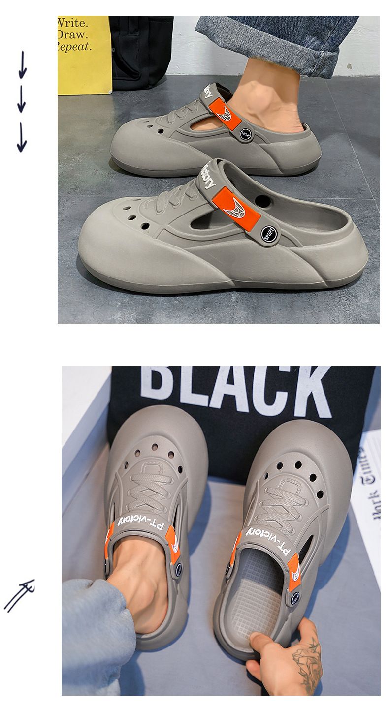 Männer tragen neue Sommer-Freizeit-Slipper, Plateausandalen, Strandschuhe und Sandalen für Herren_voghion.com