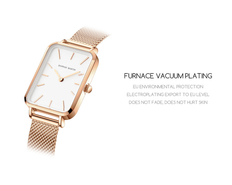 Movement Light Luxury Square Plate Waterproof Watch Casual Small Square Watch Ladies_voghion.com