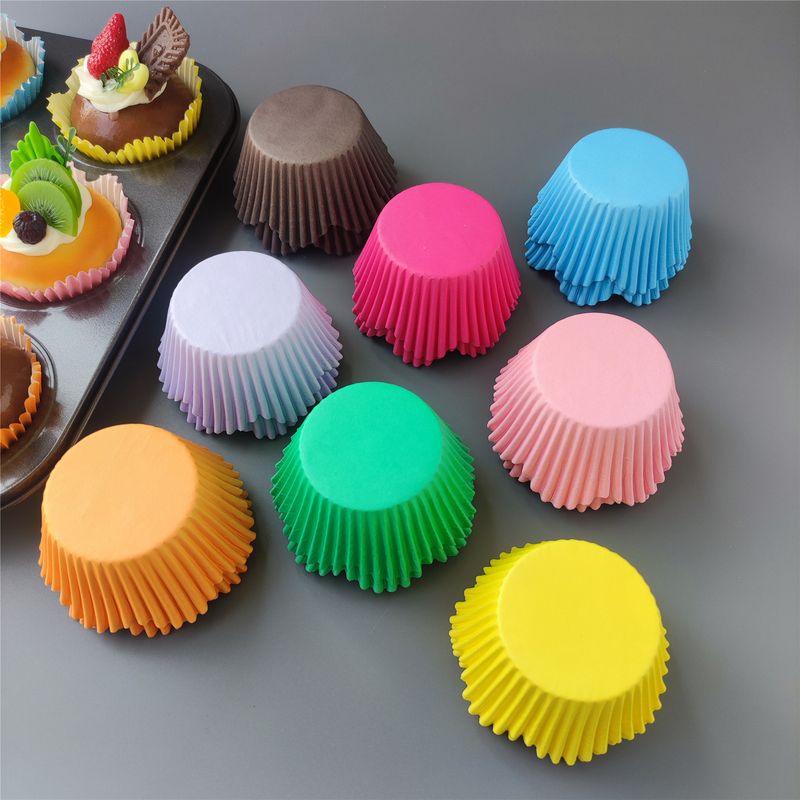 200 pirottini per torte, pirottini per torte resistenti all'olio, design a forma di fiore in colori assortiti, perfetti per biscotti e torte_voghion.com