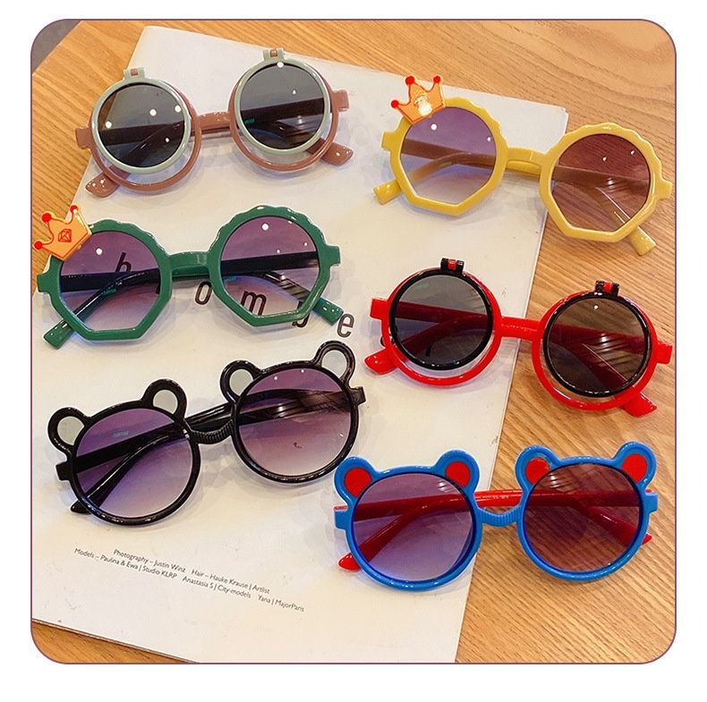 Personalisierte Sonnenschutz-Sonnenbrille für Jungen und Mädchen, Baby-Cartoon-Sonnenbrille, vielseitige Sonnenbrille für den Außenbereich_voghion.com