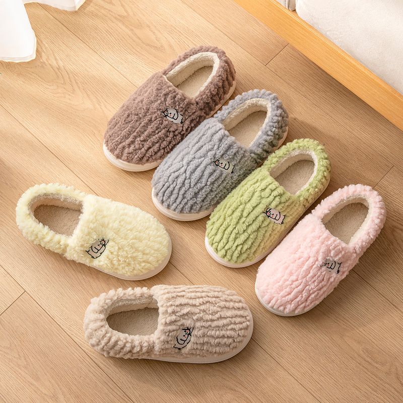 Lidani Baumwolle Frauen Im Winter 2025 Neue Indoor Hause Tasche Mit Rutschfeste Und Warme Plüsch Hausschuhe Für Männer_voghion.com